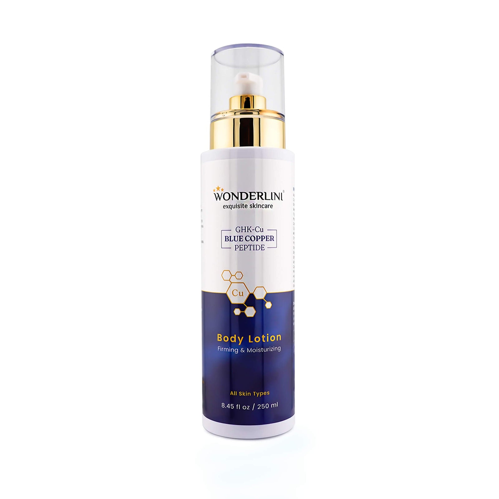 GHK-Cu Blue Copper Peptide Body Lotion Wonderlini - exquisite skincare GHK-Cu Blue Copper Peptide Body Lotion Wonderlini - exquisite skincare